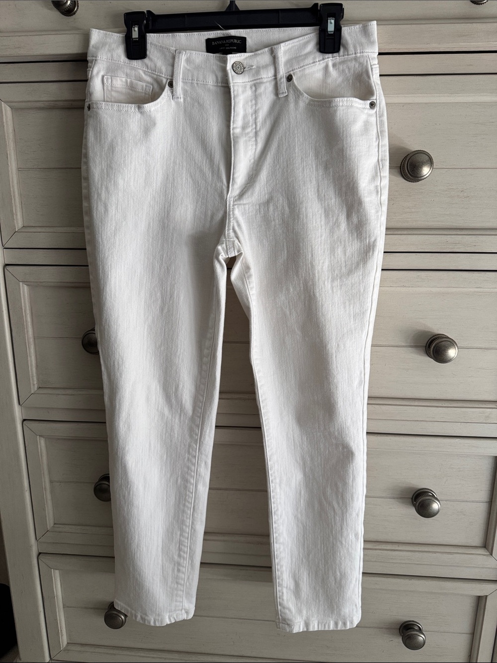 Women’s Banana Republic White Curvy Girlfriend Jeans SZ 8